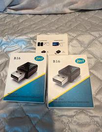 Adattatori Audio Bluetooth 2 in 1  USB - B16 Nuovi