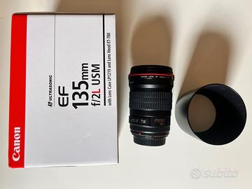 Obiettivo Canon EF 135mm f2 L USM come nuovo