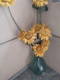 vaso e girasoli
