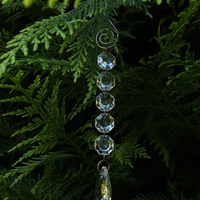 3 Addobbi vintage style albero Natale in vetro