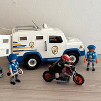 Playmobil furgone portavalori polizia  con ladro