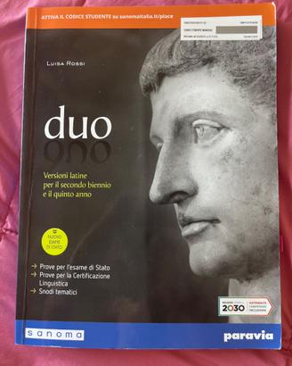 libro versioni latine x triennio “Duo”