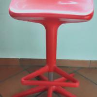 SGABELLO KARTELL ROSSO  girevole da cucina 