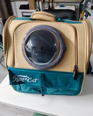 Zaino per trasporto gatto/cane