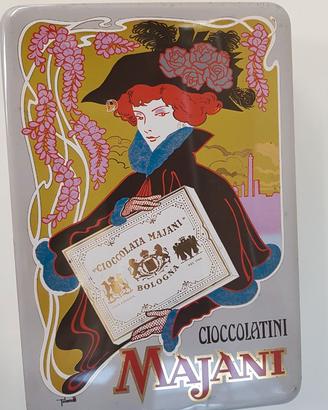 Scatola latta Vintage cioccolatini MAJANI