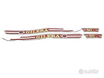 kit adesivi gilera trial 5 v bordeaux kit 4 pz