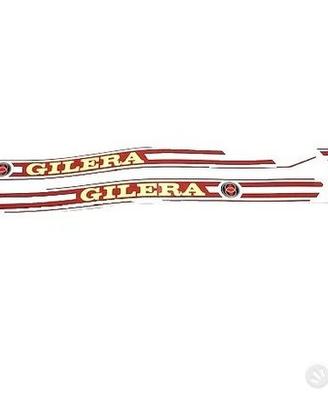 kit adesivi gilera trial 5 v bordeaux kit 4 pz