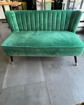 Divanetto 2 posti  verde scuro – ottime cond