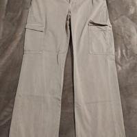 pantaloni mango beige
