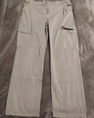 pantaloni mango beige