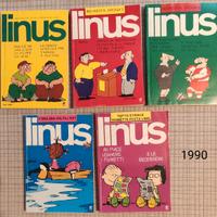 lotto 5 fumetti Linus anno 1990