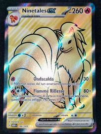 Pokémon 151 ninetales 186/165 appena sbustato