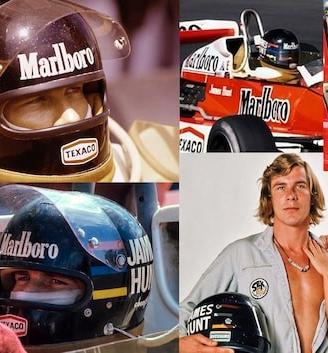 Casco James Hunt Formula 1 anni 70