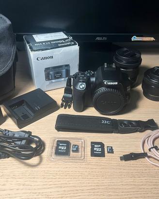 Canon 250D + 50mm f1.8 STM + 18-55 – Kit