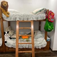 Letto a castello in legno massello