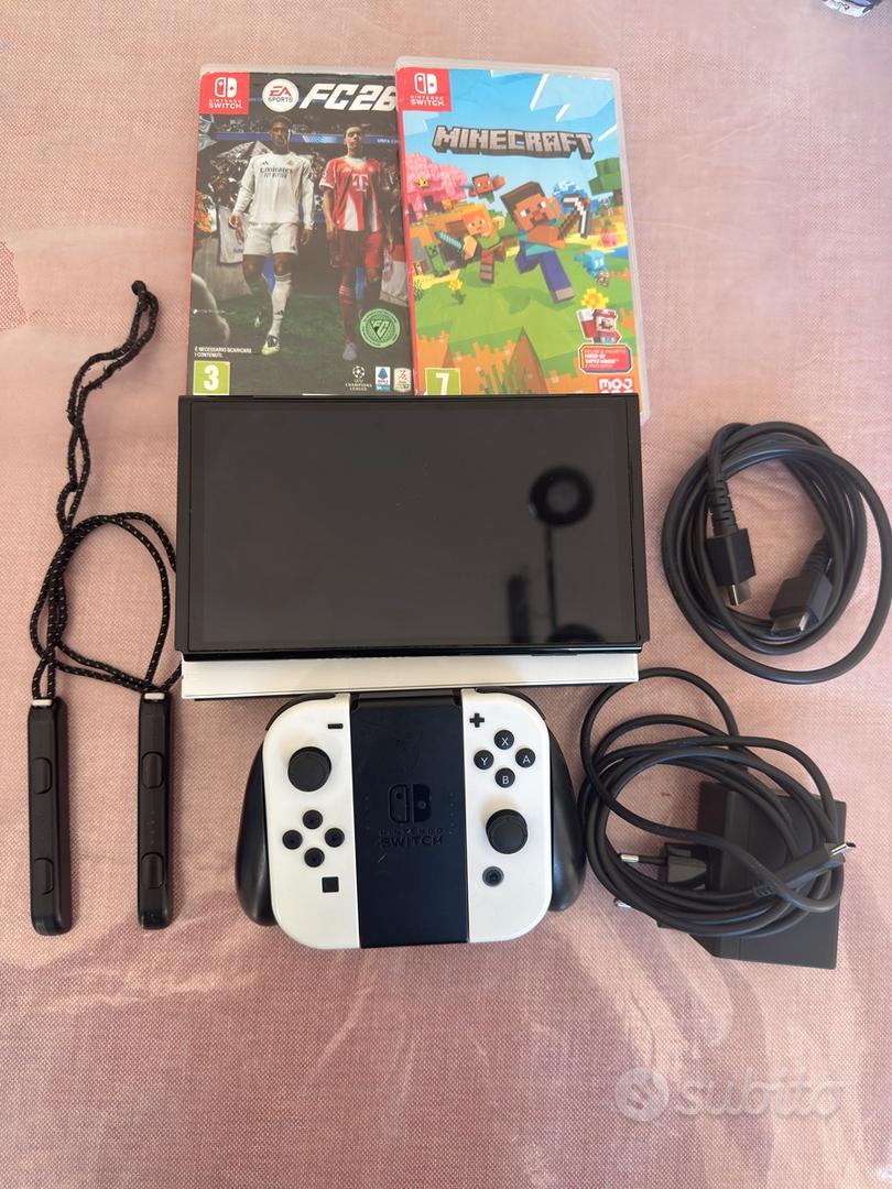 NINTENDO SWICH OLED BIANCA - Console e Videogiochi In vendita a Caserta