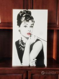 Quadro Audrey Hepburn su tela