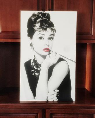 Quadro Audrey Hepburn su tela
