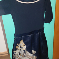 Vestito abito D. EXTERIOR nuovo 44 blu