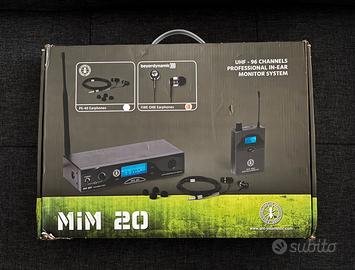 Sistema In Ear Monitor Wireless UHF ANT Mim 20