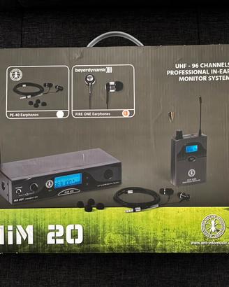 Sistema In Ear Monitor Wireless UHF ANT Mim 20