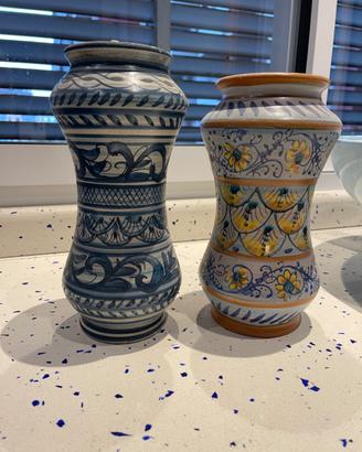 Vasi in ceramica dipinti a mano di Sciacca