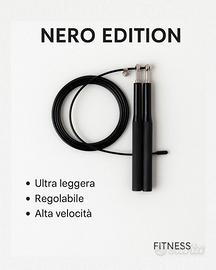 Corda da salto professionale nera