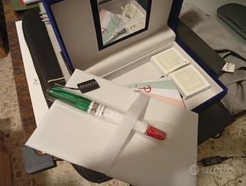 Penna stilografica Marlen D' ITALIA dettagli argen