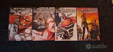 attack on titan (volume 1,2,3,4,)