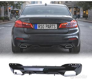 DIFFUSORE BMW G30 G31 LOOK M PERFORMANCE NERO LUCI