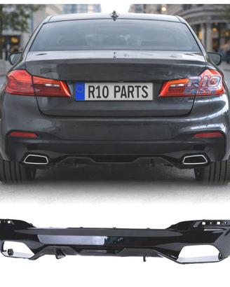 DIFFUSORE BMW G30 G31 LOOK M PERFORMANCE NERO LUCI