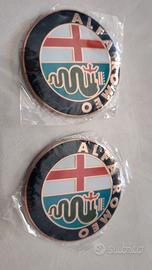 coppia stemmi  misura 74mm Alfa Romeo 