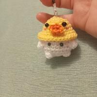 Ciondolo Funghetto con cappello da pulcino