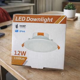 Faretto LED incasso 12W IP44 1100 Lumen