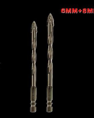 2 Punta eccentrica seghettata a quattro taglienti