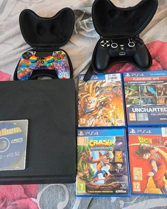 PS4 SLIM 512GB con giochi più  cd 