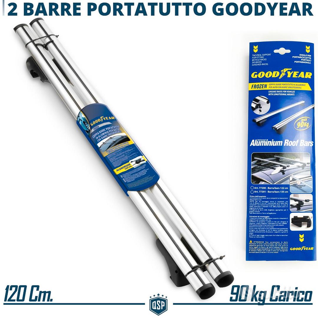 COMPATIBILE CON DR Dr 6 5p 2020 BARRE PORTATUTTO PER TETTO AUTO 130CM BARRA  PER AUTO CON RAILING SIA ALTO CHE BASSO ATTACCATO AL TETTO PORTABAGAGLI