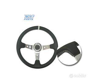VOLANTE INVERTITO IN PELLE SINTETICA NERA CON BRAC