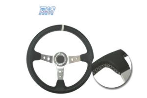 VOLANTE INVERTITO IN PELLE SINTETICA NERA CON BRAC