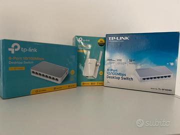 Extender TP-Link + 2 Switch 8 Porte TL-SF1008D – R