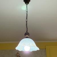 Lampadario plafoniera in ceramica stile classico