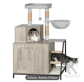 Albero per gatti con porta lettiera 