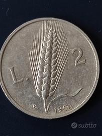 2 lire spiga repubblica italiana 