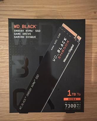 SSD NVMe WD Black SN850X 1TB NUOVO