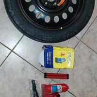 kit completo ruotino scorta fiat 500x 