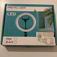 Luce circolare treppiede led selfie social