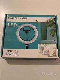 Luce circolare treppiede led selfie social