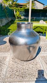 Bidone latte acciao Inox