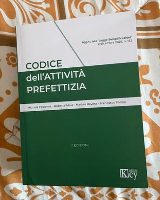 Codice dell’attività prefettizia 2026 - Key Ed.