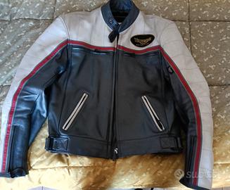Giacca in pelle con protezioni originale Triumph 
